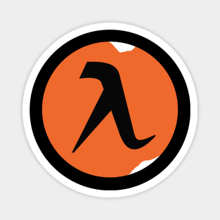 Half-Life Game Logo With Crowbar Magnet